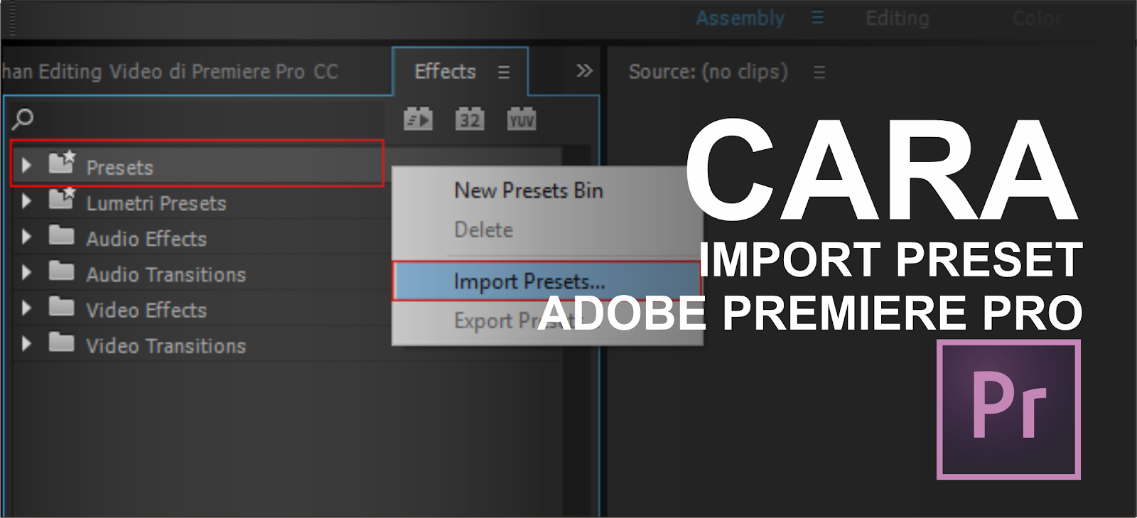 adobe premiere pro presets effects